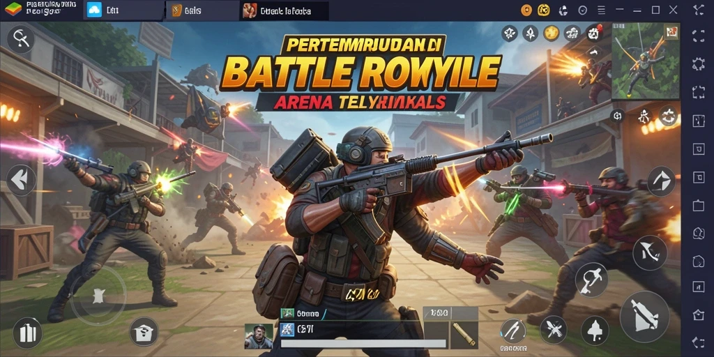 Screenshot gameplay C789 menunjukkan aksi seru dalam pertempuran Battle Royale.