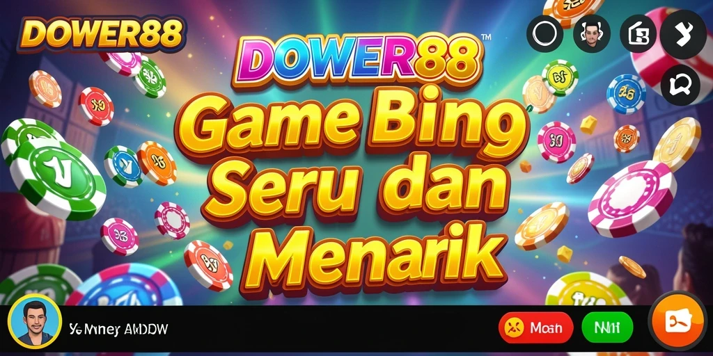 Tampilan gameplay seru dari DOWER88 dengan pemain menikmati Bingo.