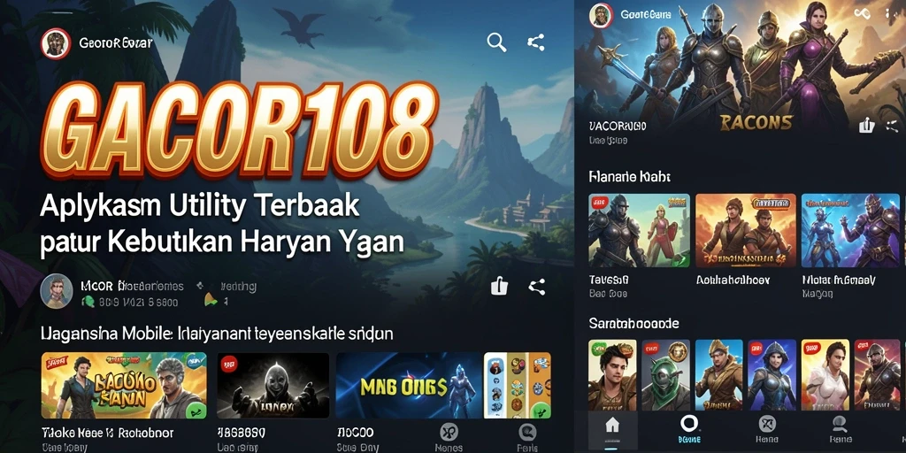 Tampilan utama GACOR108 yang mudah digunakan dan menarik.