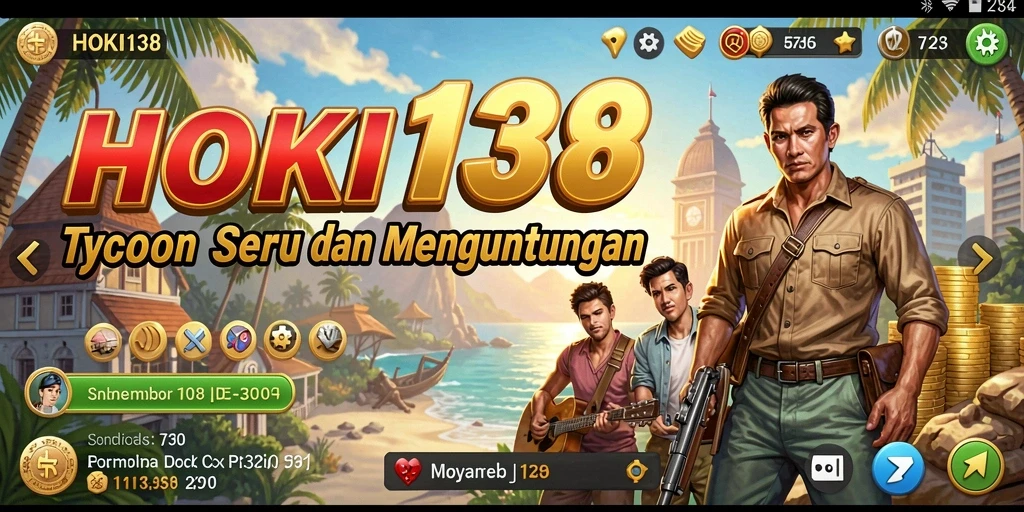 Tampilan gameplay HOKI138 yang menarik dengan elemen tycoon yang kaya.