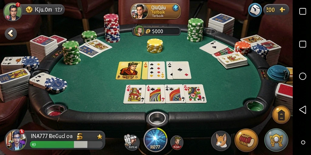 Screenshot gameplay QiuQiu di INA777 dengan tampilan menarik.