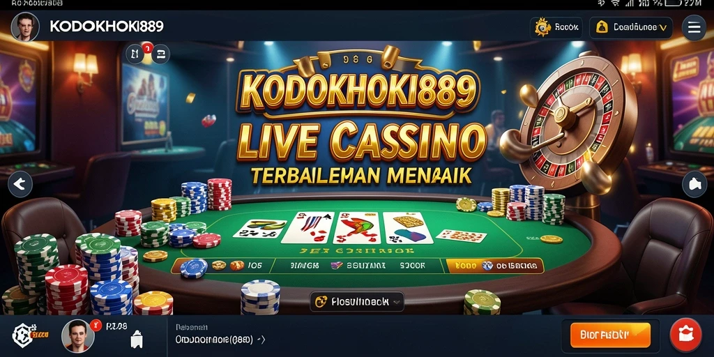 Tampilan Live Casino KODOKHOKI889 dengan dealer profesional.