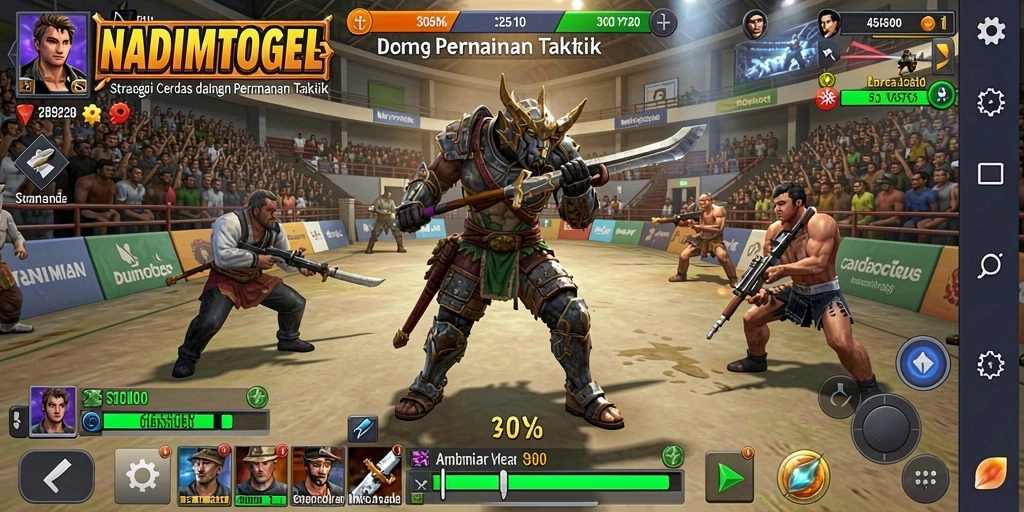 Tampilan gameplay NADIMTOGEL yang menarik dalam aksi strategi.