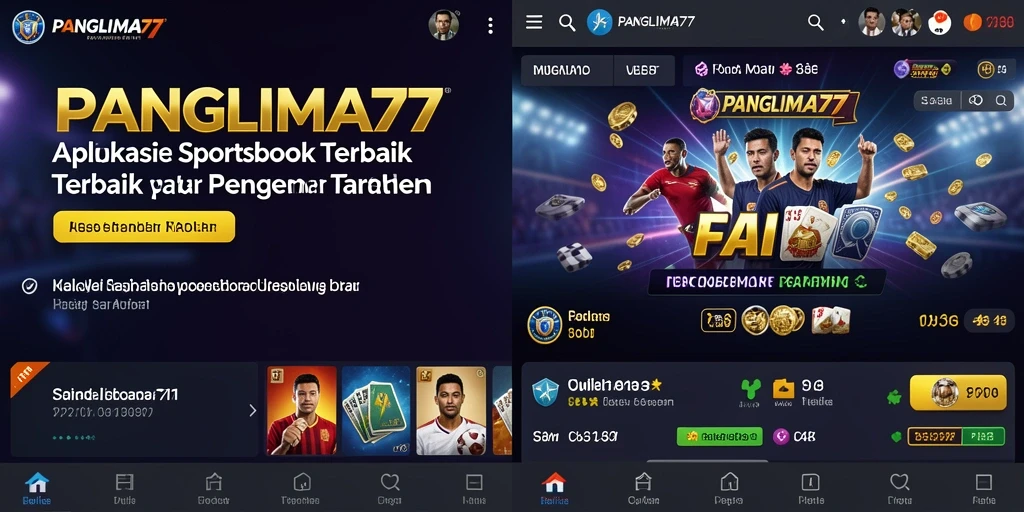 Tampilan utama PANGLIMA77 dengan fitur taruhan olahraga yang interaktif.