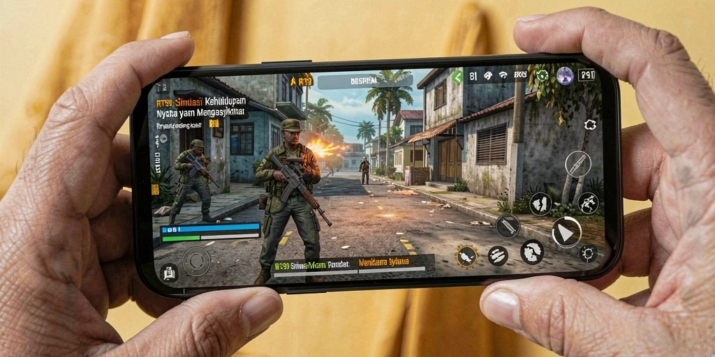 Tampilan gameplay RT99 yang memukau dan realistis.